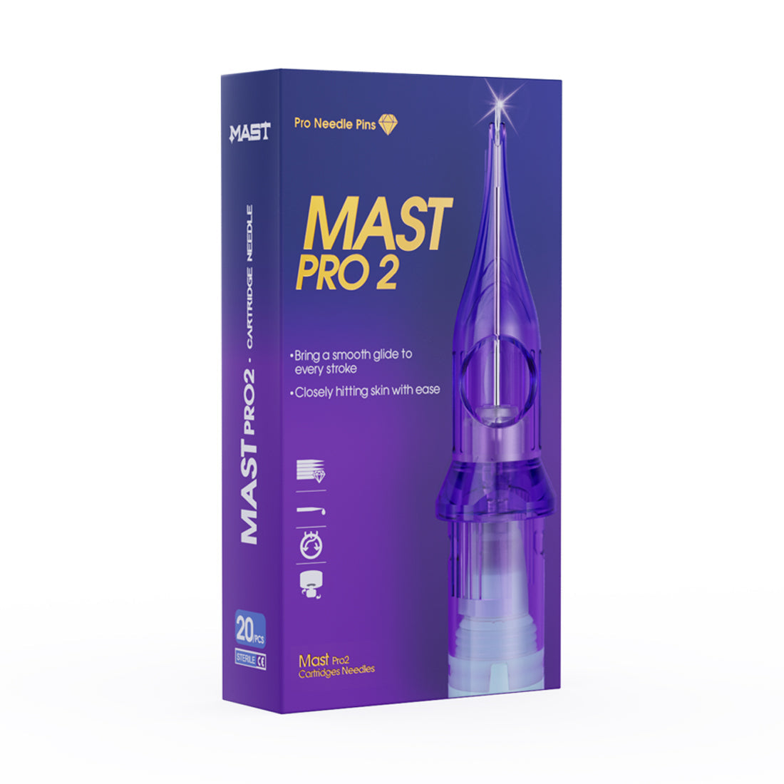 Mast Pro 2 SMP Permanent Beauty Tattoo Cartridges - Box of 20Pcs