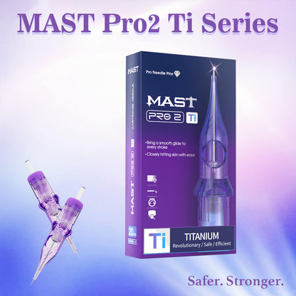 MAST Pro 2 Titanium Series Tattoo Cartridge Needles - Box of 20